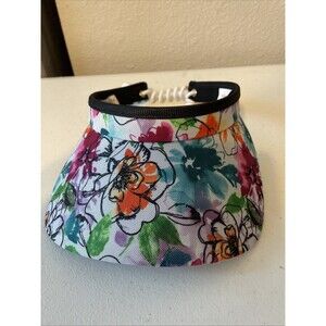 Glove It Floral Script Print Golf Visors Twist Cord One Size